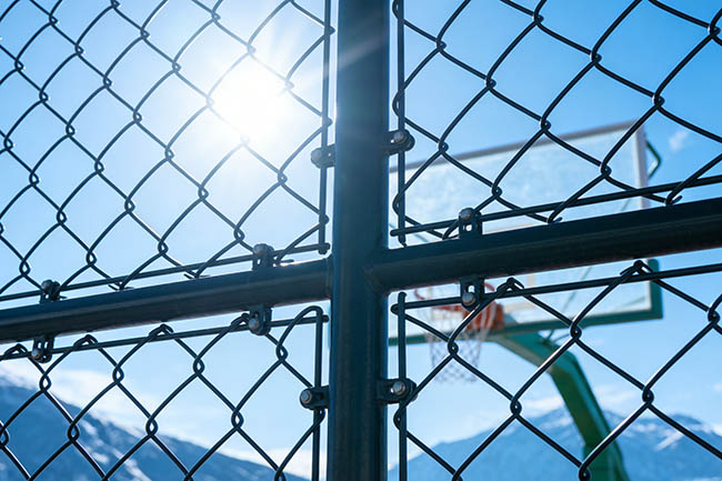 球场围网效果图