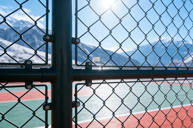 球场围网效果图